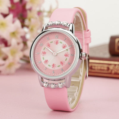 Girls' Waterproof Quartz Watch – Stylish & Durable in 5 Colors