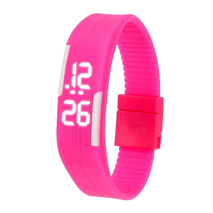 Colorful Silicone Strap Digital Watch