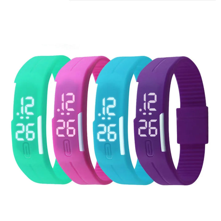 Colorful Silicone Strap Digital Watch