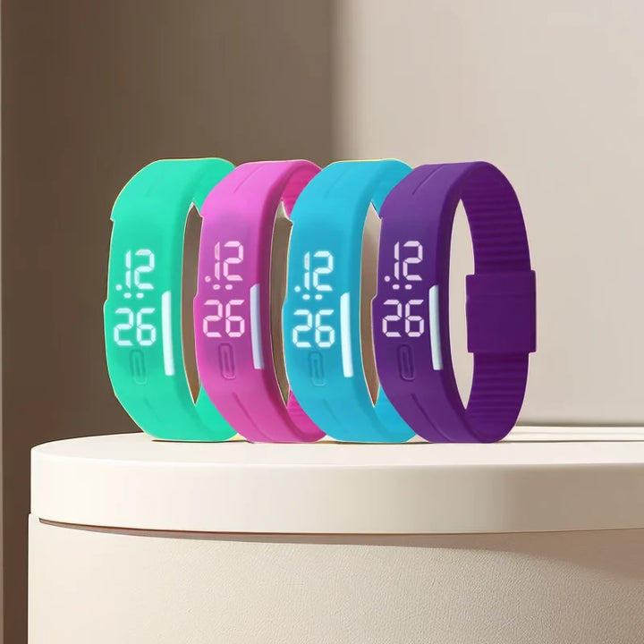 Colorful Silicone Strap Digital Watch